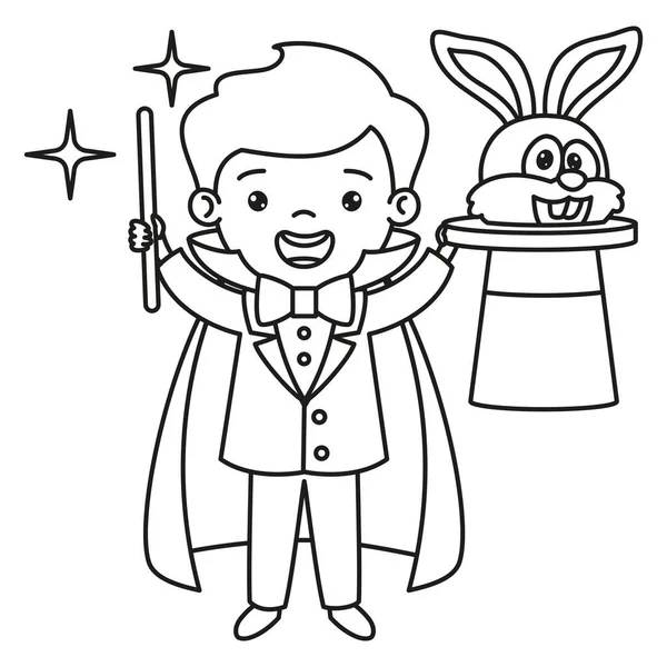 Line Art Drawing Voor Kinderen Kleurplaten — Stockvector