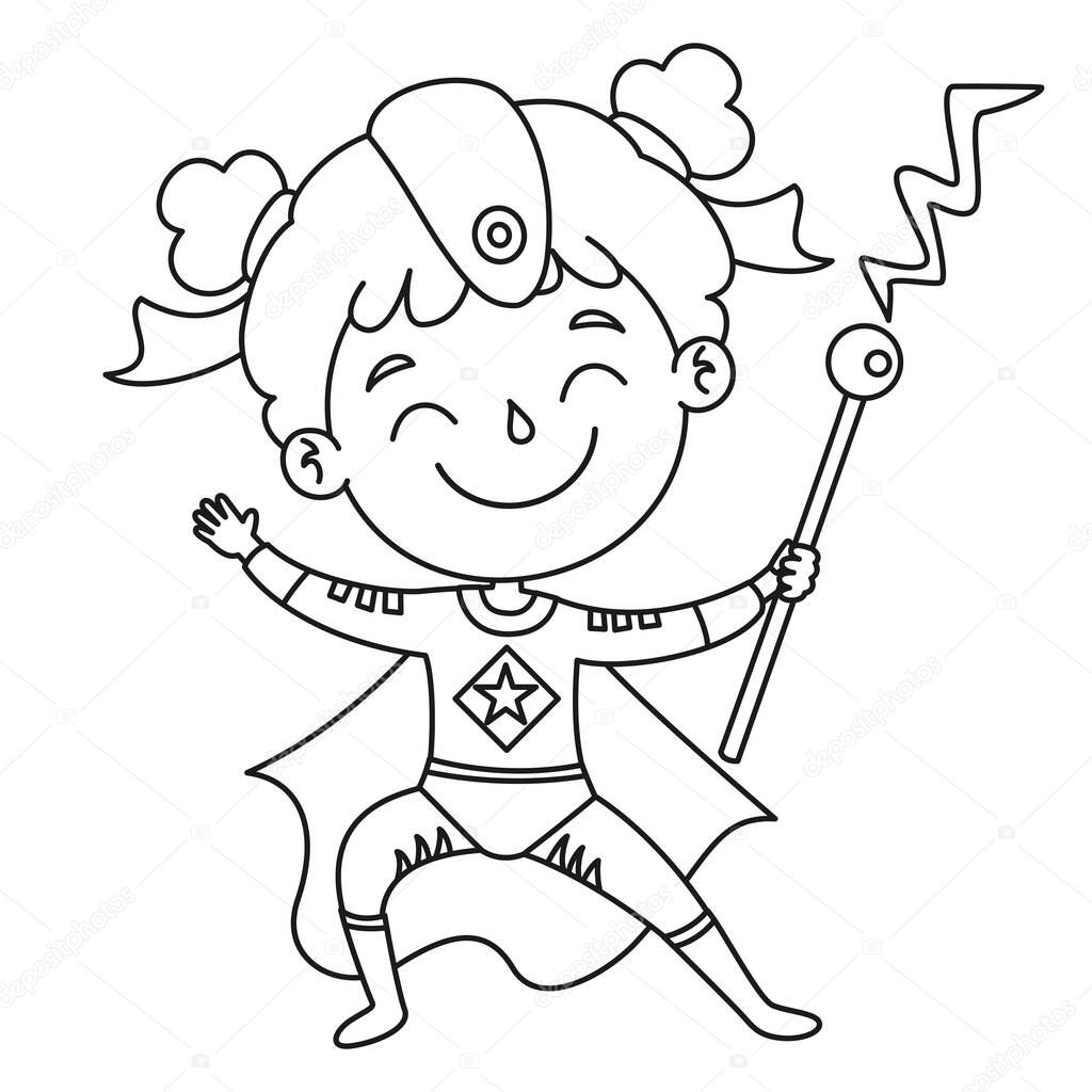 Line Art Drawing For Kids Coloring Page