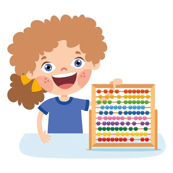 Abacus Spielzeug Für Kinder Bildung — Stockvektor
