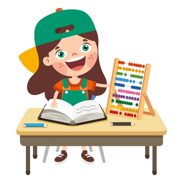 Juguete Abacus Para Educación Niños — Vector de stock