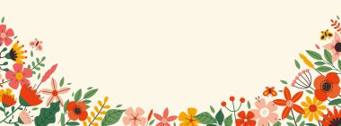 Renkli Çiçekli Tasarım