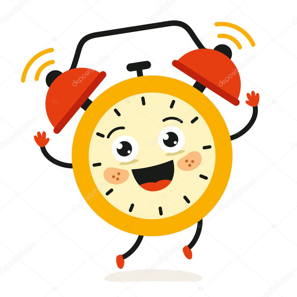 Vector Illustration Of Cartoon Clock