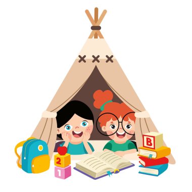 Çadırda Oynayan Çocuklar