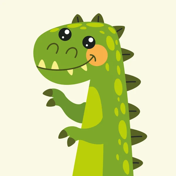 Cartoon Drawing Dinosaur — Image vectorielle