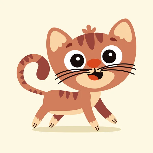 Cartoon Drawing Cat — Stok Vektör