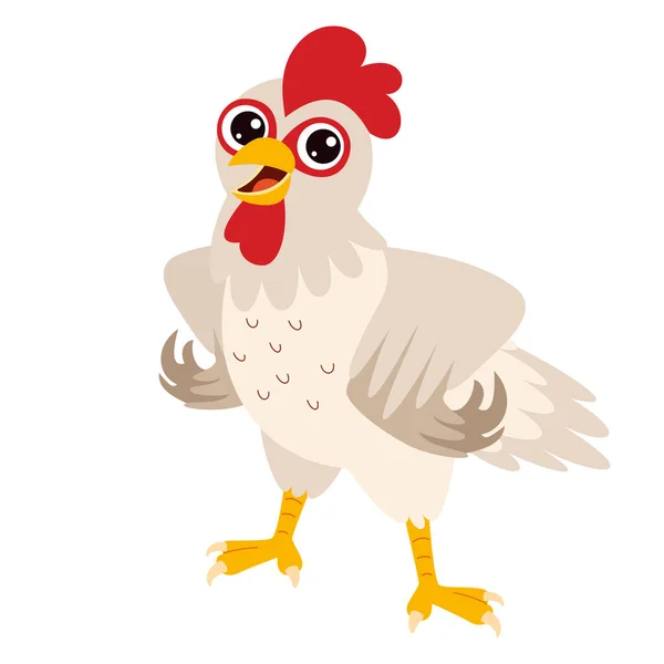 Cartoon Drawing Chicken Character — Image vectorielle