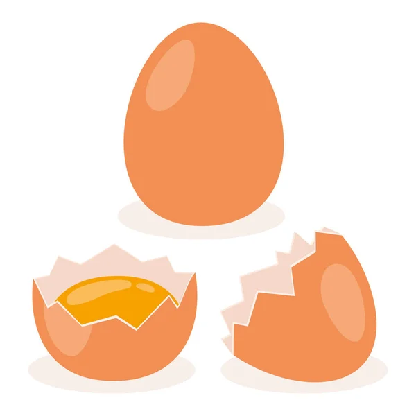 Illustration Isolated Chicken Eggs — ストックベクタ