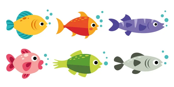 ดของปลาการ างๆ — ภาพเวกเตอร์สต็อก