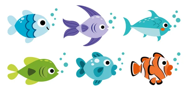 ดของปลาการ างๆ — ภาพเวกเตอร์สต็อก
