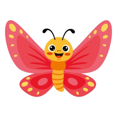 Flat Drawing Of A Butterfly