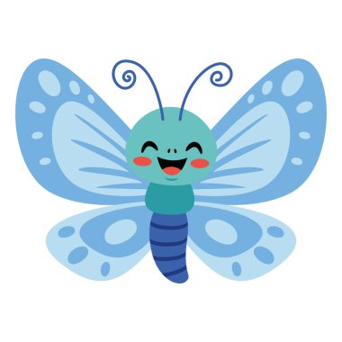 Flat Drawing Of A Butterfly