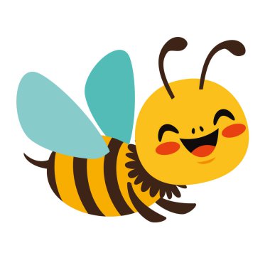 Cartoon Illustration Of A Bee