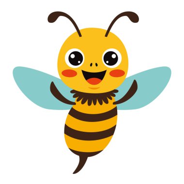 Cartoon Illustration Of A Bee