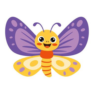 Flat Drawing Of A Butterfly