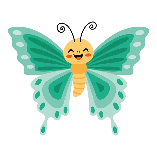 Flat Drawing Butterfly — Stockvector