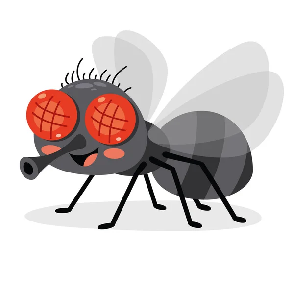 Illustration Fly Insect — Stockvector