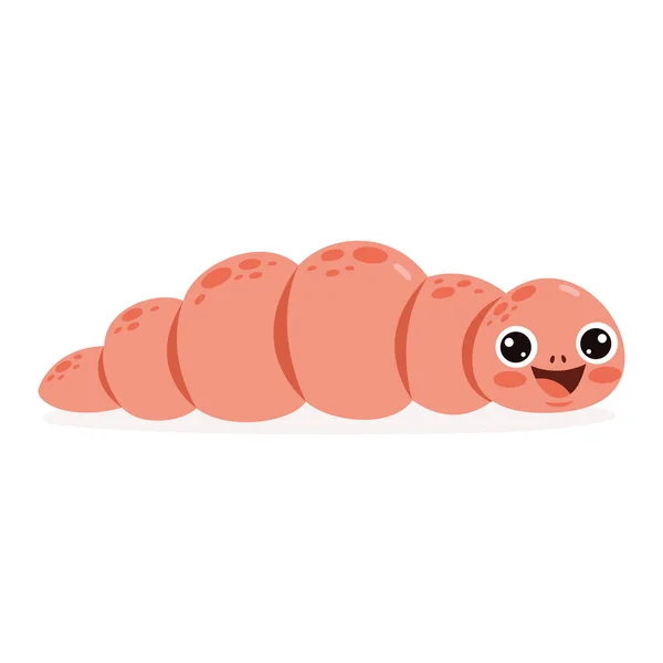 Cartoon Drawing Worm — Image vectorielle