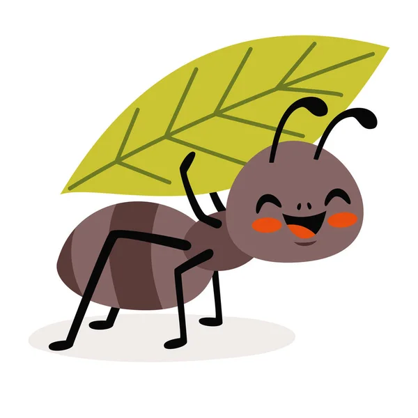 Cartoon Drawing Ant — Stok Vektör