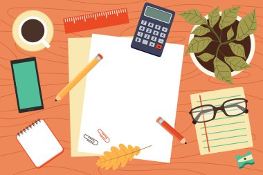 Bir Masanın Üst Görünümü