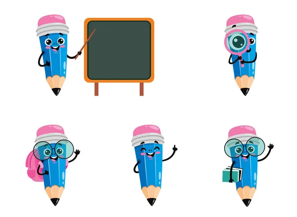 Cartoon Drawing Pencil Character — Stock Vector