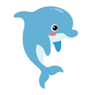 Cartoon Drawing Of A Dolphin clipart