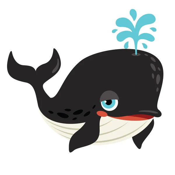 鯨の漫画の描画 — ストックベクタ