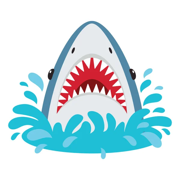 Karikatura Kresba Žraloka — Stockový vektor