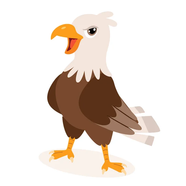 Cartoon Draw Eagle — стоковый вектор