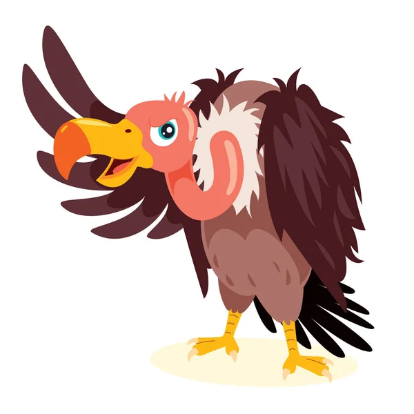 Cartoon Drawing Vulture — Stockový vektor