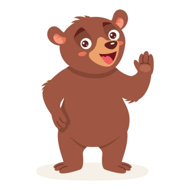 Bir Ayının Çizgi Film Çizimi