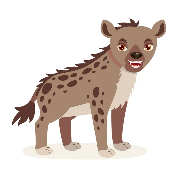 Tecknad Illustration Hyena — Stock vektor