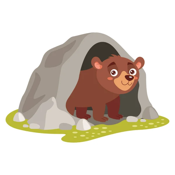 Ilustración Dibujos Animados Oso — Vector de stock