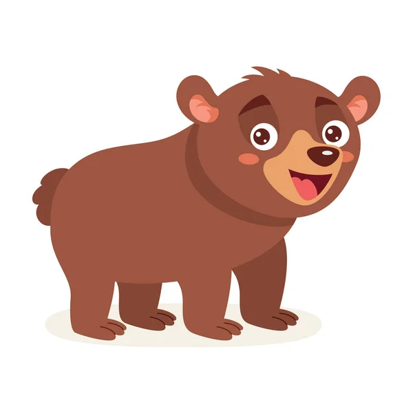 Ilustração Dos Desenhos Animados Urso — Vetor de Stock