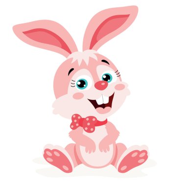 sevimli tavşan karikatür çizimi