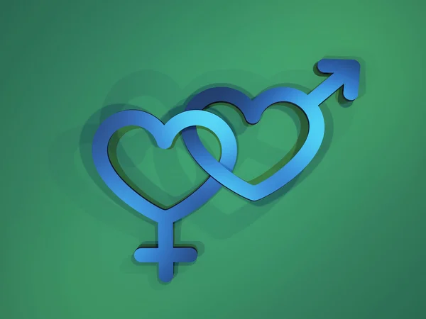 Heart sex symbols — Stock Photo, Image