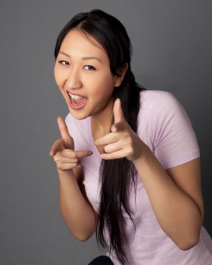 Studio şirin Asyalı kadın