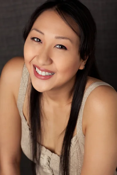 Cute Asian woman in studio — Stock Photo, Image