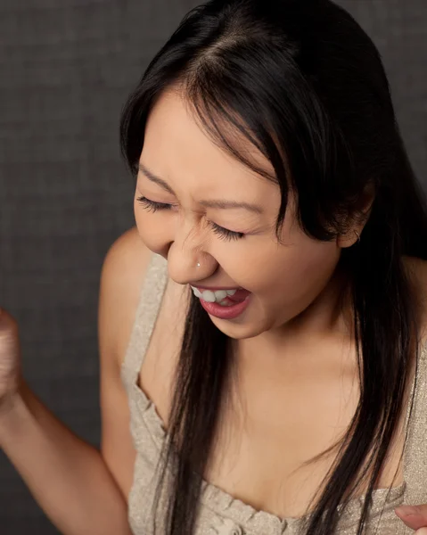 Cute Asian woman in studio — Stock Photo, Image