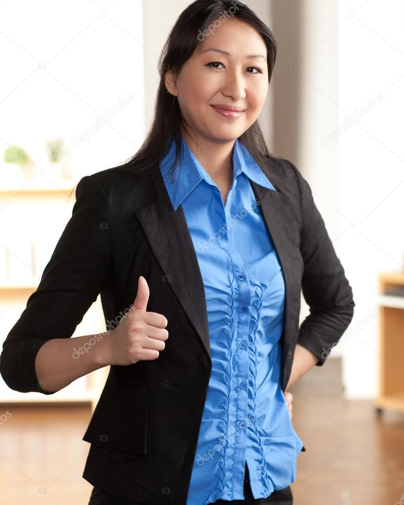 Energetic Asian professional woman