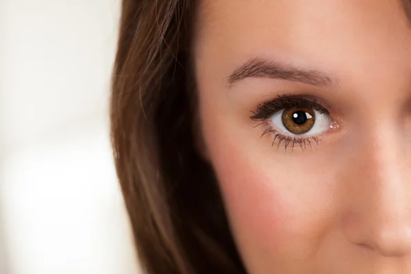 Closeup of young white female — Stock Photo, Image