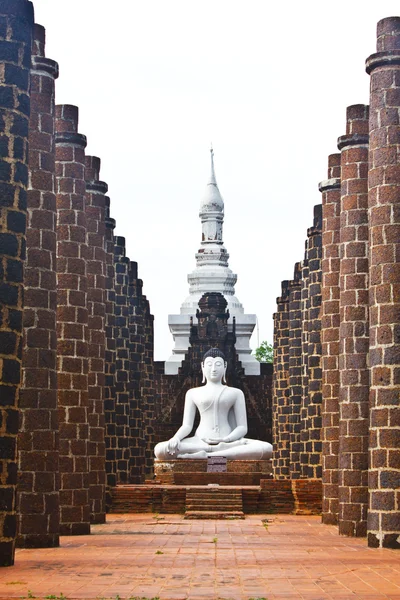 Buddha statues at the temple of Wat Yai Chai Mongkol — Stock Photo, Image