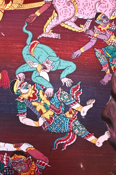 Thailändische Kunst aus Perlen an der Tür — Stockfoto