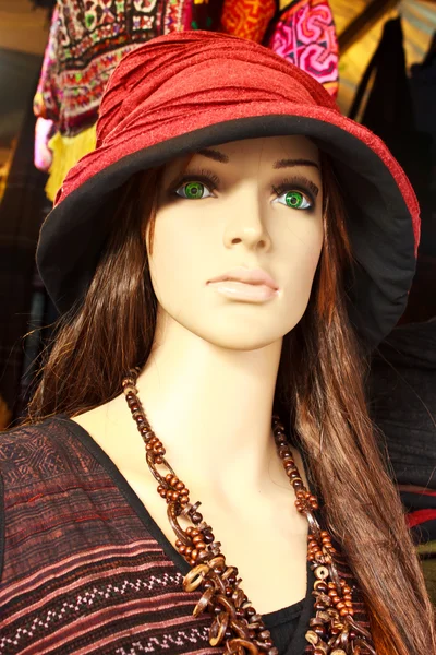 Single isolated plastic mannequin - female — Stock Photo, Image