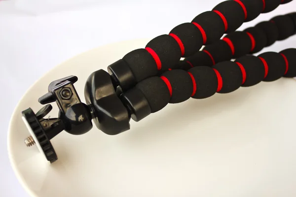 Camera Tripod on plate — Stok fotoğraf