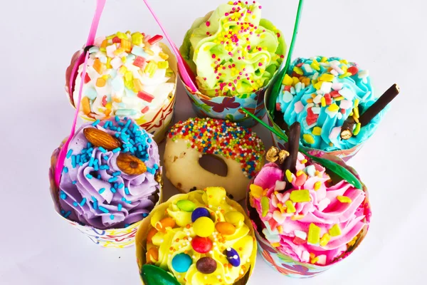 Bunt von Cupcake — Stockfoto