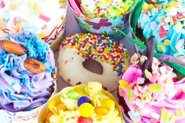 Bunt von Cupcake — Stockfoto
