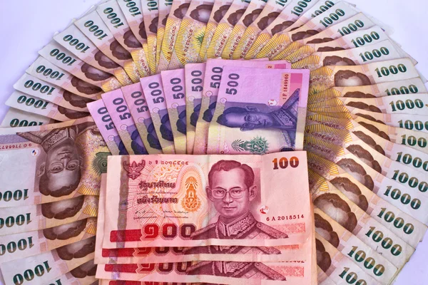 Billetes tailandeses — Foto de Stock