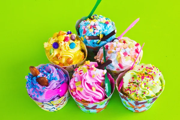 Colorful of Cupcake — Stock Photo, Image