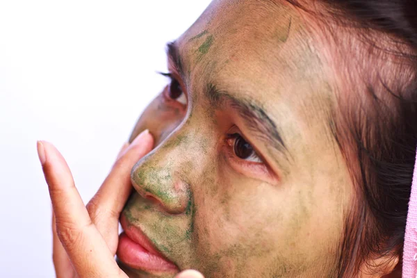 Spa Mud Mask on the woman — Stock Photo, Image