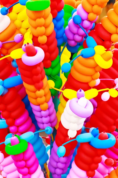 Kleurrijke ballonnen twisted — Stockfoto